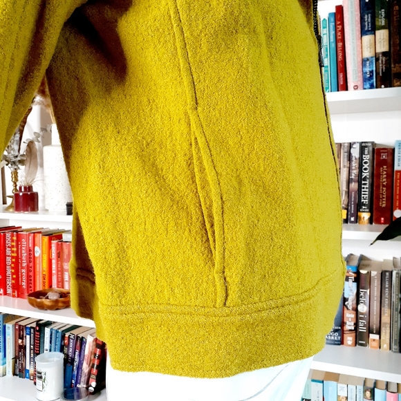 Tahari Wool Moto Style Rich Yellow Small Jacket P1068 - Picture 8 of 10